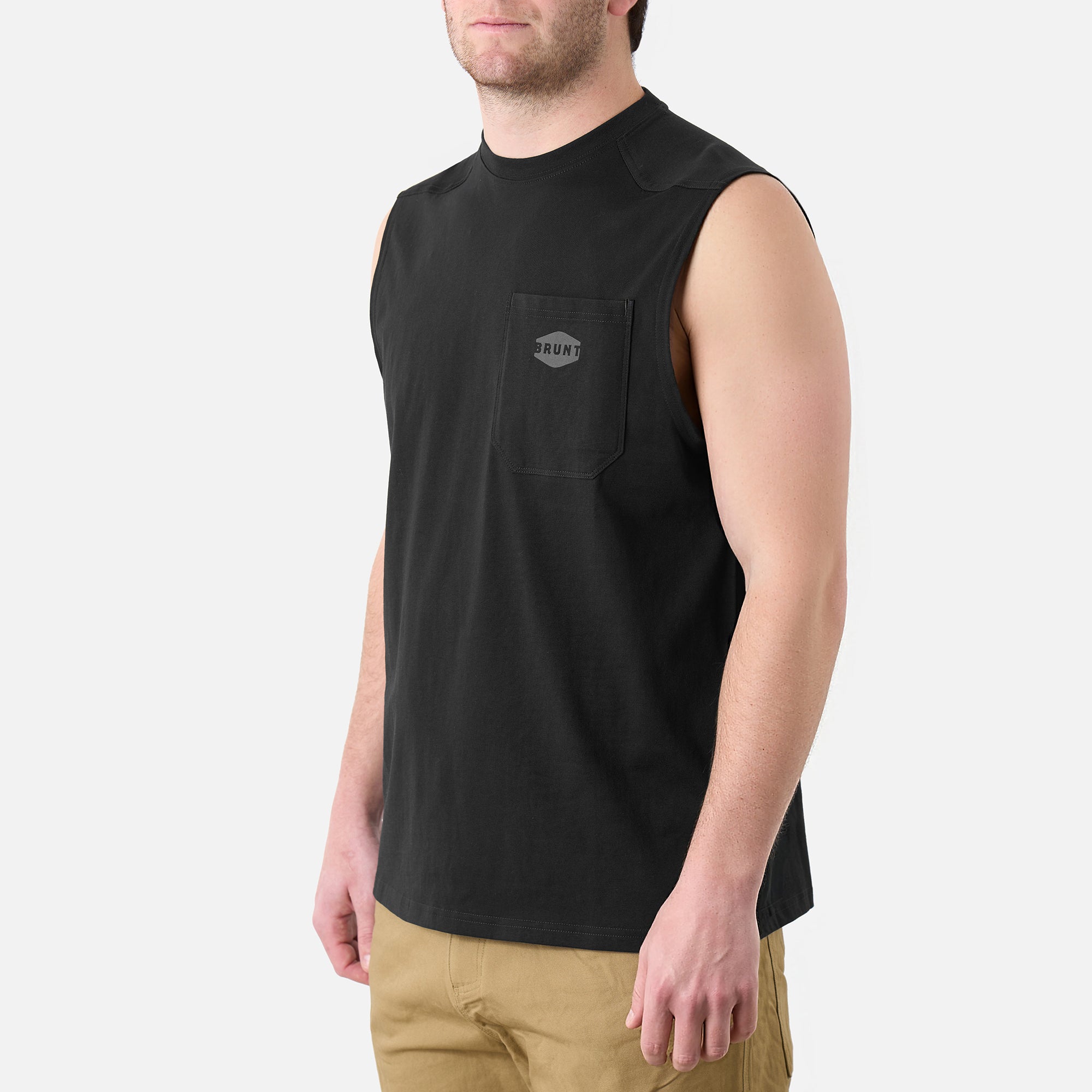 The Martin Sleeveless Pocket Tee - Image 3